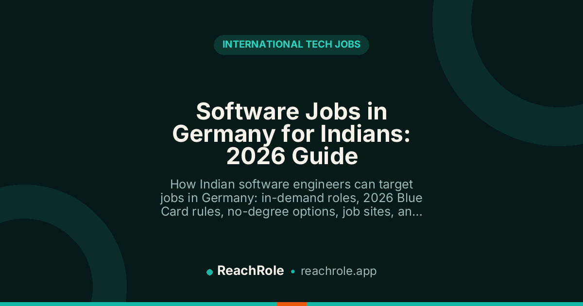Software Jobs in Germany for Indians: 2026 Guide guide