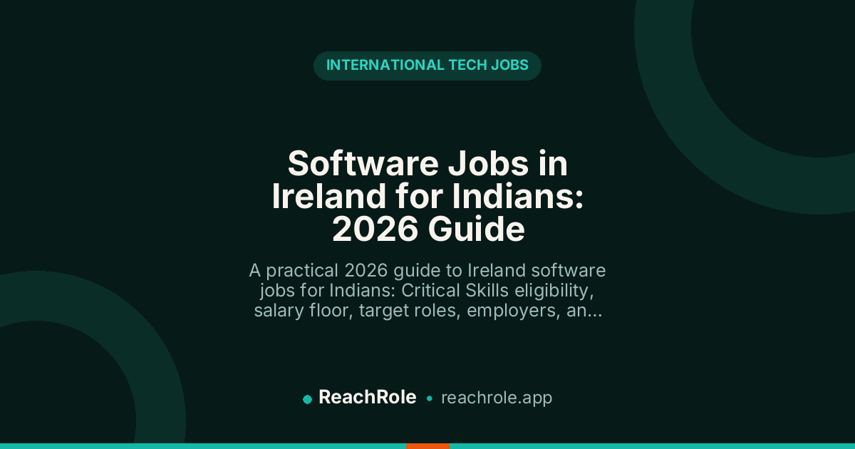 Software Jobs in Ireland for Indians: 2026 Guide guide