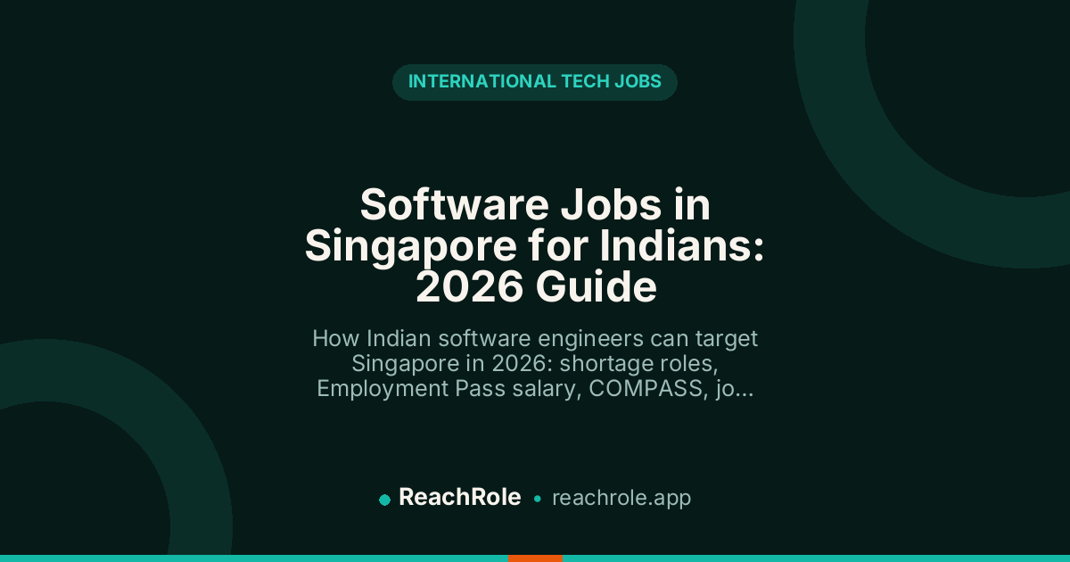 Software Jobs in Singapore for Indians: 2026 Guide guide