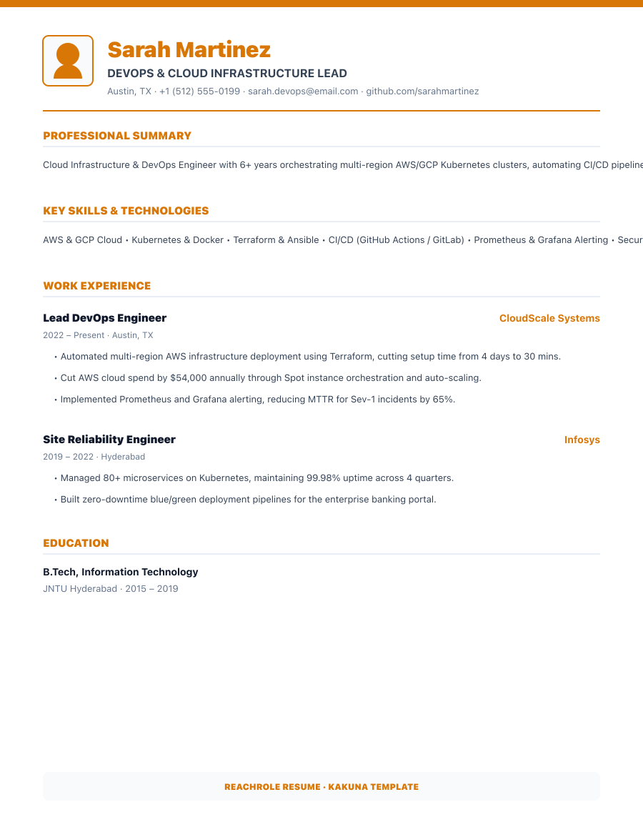Amber Corporate template preview