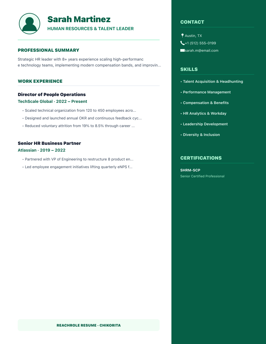 Emerald Split template preview