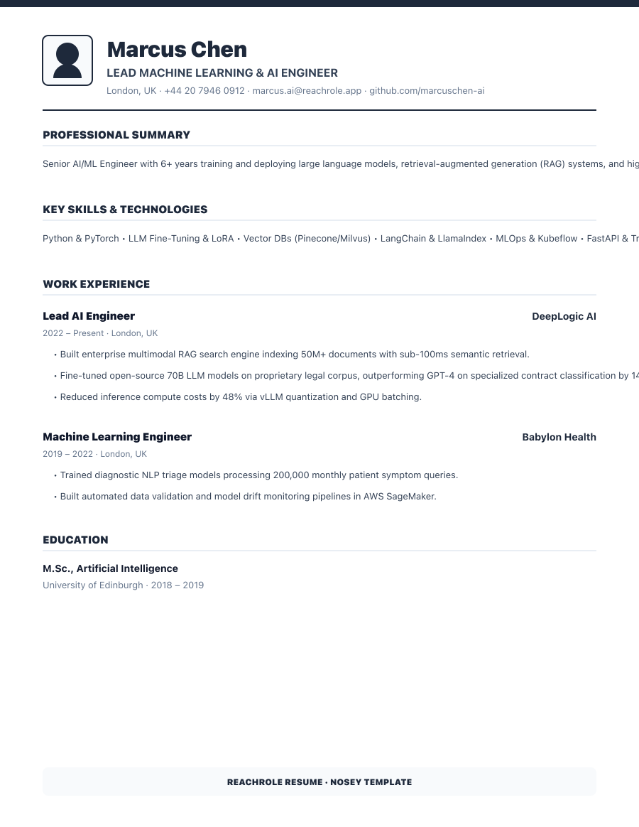 Graphite Modern template preview