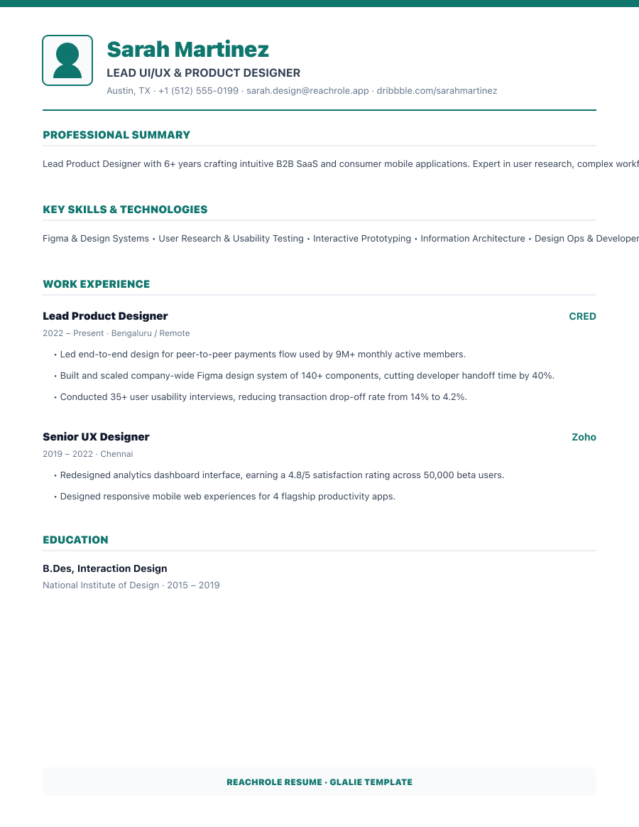 Teal Grid template preview